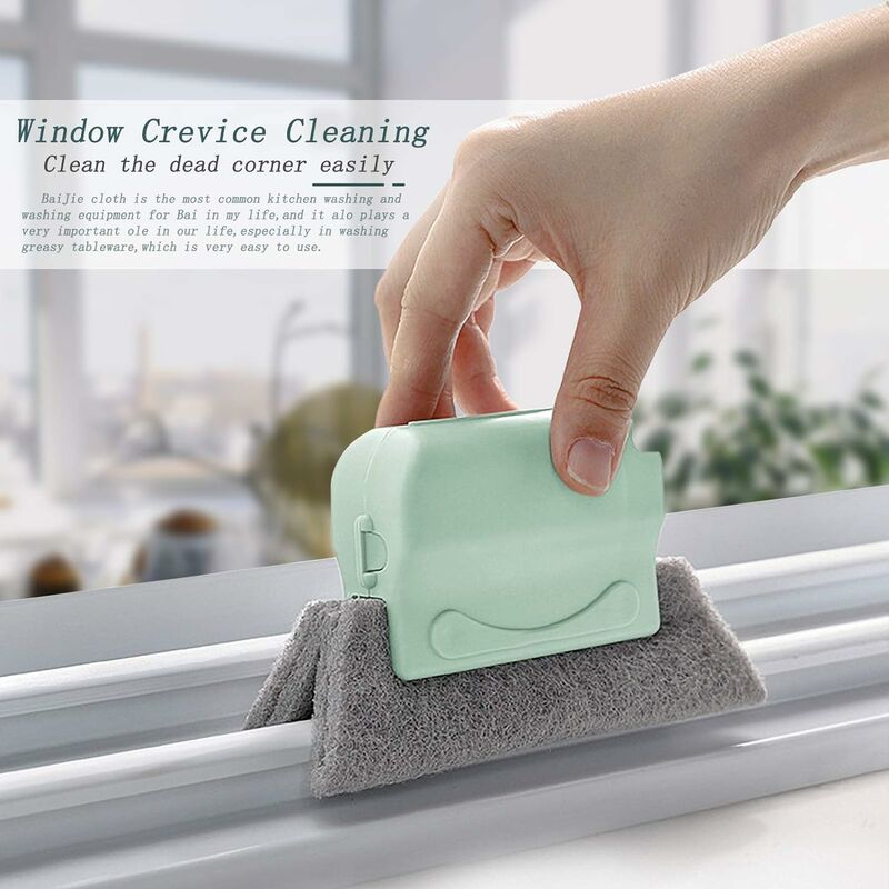 Creative Groove Cleaning Brush Magic Window Cleaning Brush-Quickly Clean  Corner