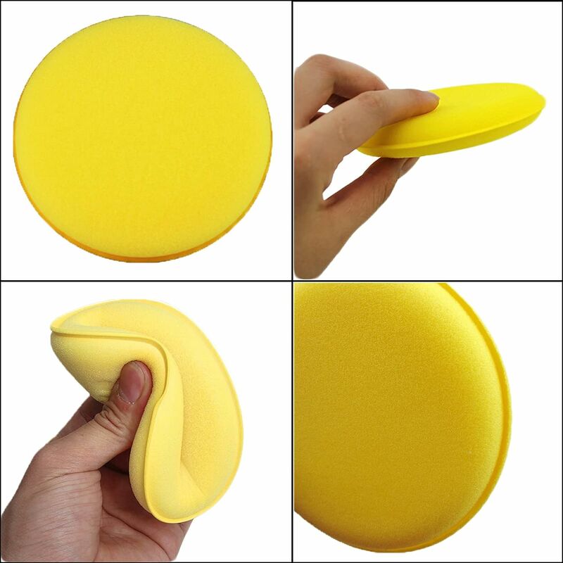 Car Polishing Sponge, 12pcs Car Wax Applicator Pads Microfiber Polishing  Pads for Clean Car Vehicle Auto Glass (Yellow) - GetRich