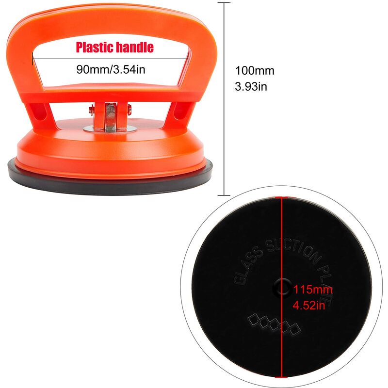 Car Body Dent Repair Puller Suction Cup Suck Up Object Of 70KG Orange Large  Pull