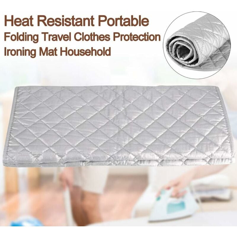 Homes Thick Ironing Mat for Sewing, Portable, Heat Resistant, for