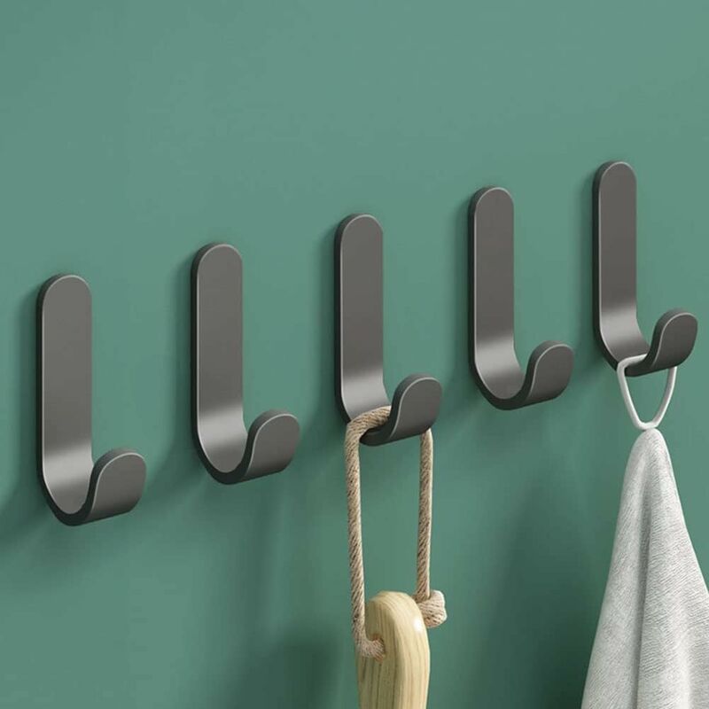 Bathroom Hooks Set Of 12 Brushed Nickel Bathroom Hooks - Decorative Metal  Wall Hooks - For Hanging Coats And Hats - Towel Hooks For Bathroom