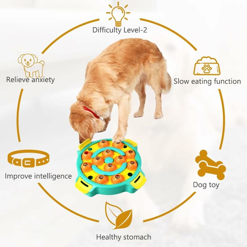 Dog Puzzle Toys - Level 2, Interactive Training & IQ Game Puzzle Box an  Educational Dog Toy That Effectively Relieves Anxiety and Improves Dog