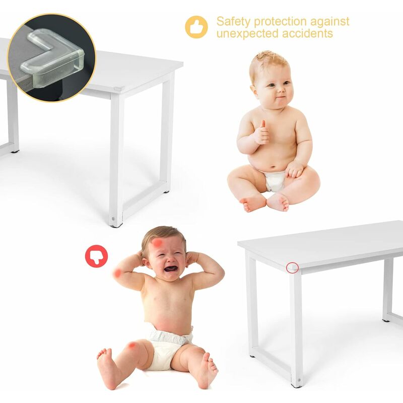 20pcs Baby Table Corner Protector, Transparent Furniture Corner Protector,  Soft And High Resilience, Protect Baby From Sharp Table Corners (40*40*15mm