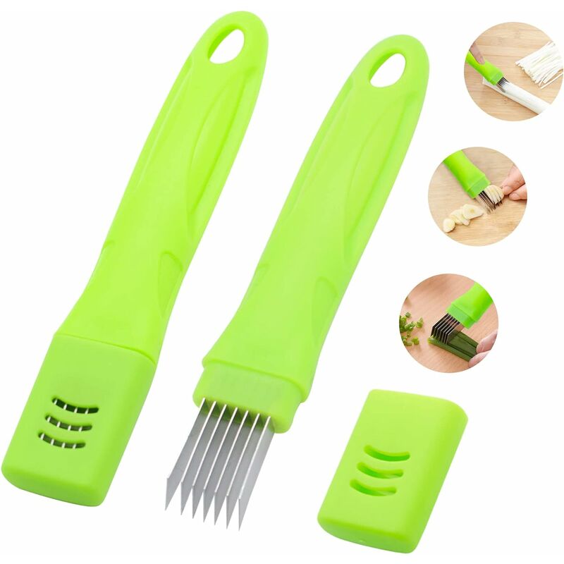 Stainless Steel Scallion Slicer Chopped Onion Cutter Retractable