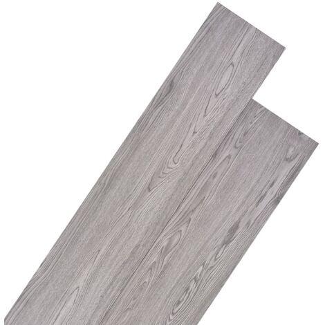 PVC Flooring Planks 5.26 m 2 mm Dark Grey - Grey