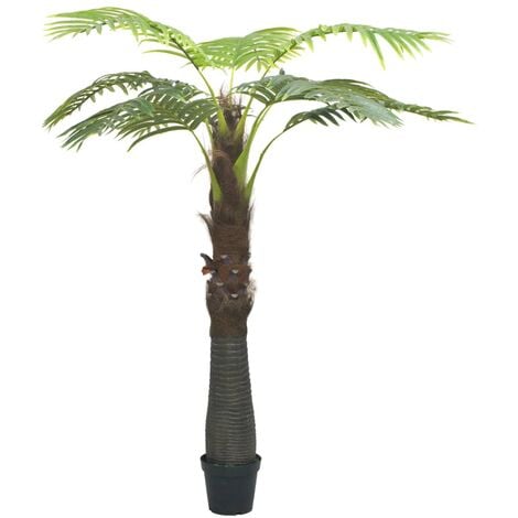 Artificial Palm Tree with Pot 240 cm Green - Green