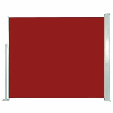 Retractable Side Awning 120 x 300 cm Red - Red