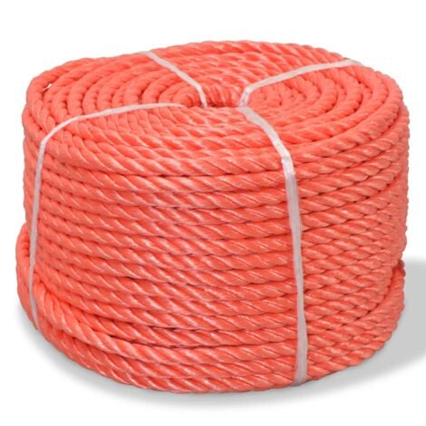 10mm White Polypropylene Rope x 10 Metres, Cheap Nylon Rope, Poly Rope Coils