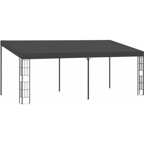 vidaXL Wall-mounted Gazebo 3x6 m Anthracite Fabric