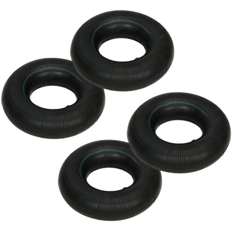 Inner Tubes 4 pcs 3.00-4 260x85 for Sack Truck Wheels Rubber - Black