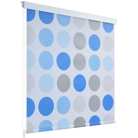 Shower Roller Blind 140x240 cm Circle - Blue