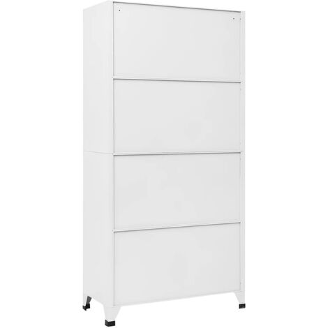 Locker Cabinet with 6 Compartments Steel 90x45x180 cm Grey