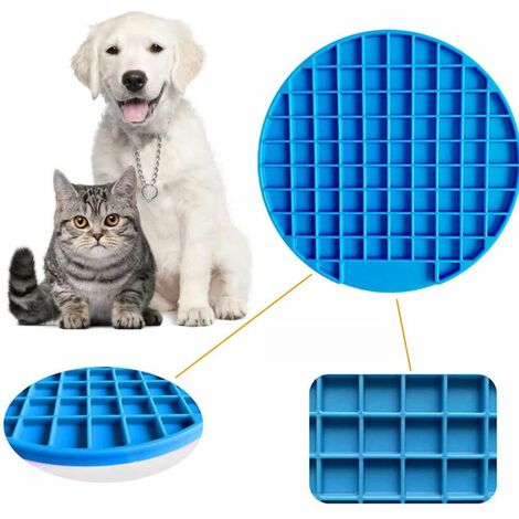 2 Pack Blue+greenpad For Dog Lick, Pet Mat Slow Feeders & Anxiety Relief,  Perfect For Dog Food, Cat Food, Cat Treats, Yogur