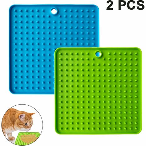 1PCS Silicone licking pad Pet Dog Lick Pad Bath Peanut Butter Slow Eating  Licking Feeder Cats