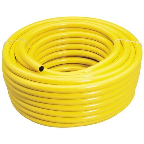 Reinforced Yellow Garden Tools Hose Pipe Pro Anti Kink Length 20M Bore 12Mm 