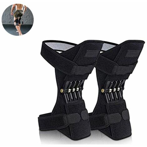Knee pads non-slip knee brace, power lift joint supports knee pads knee booster Strong rebound spring force for relief of joint pain, sport climbing training