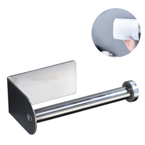 Kitchen Roll Paper Holder, 304 Stainless Steel Paper Roll Holder, No  Drilling Wall Mounted 3M Self-Adhesive 3M Adhesive Stainless Steel Paper  Roll Holder For Kitchen Toilet Bathroom 