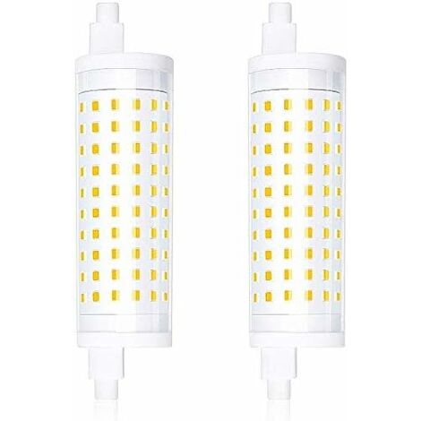 R7S LED Bulb 118mm 10W Cool White 6000K, 1000LM, R7S J118 Halogen Lamp  Equivalent 80W 100W, Dimmable, R7S 118mm Slim COB LED Bulb for Wall/Floor  Lamp