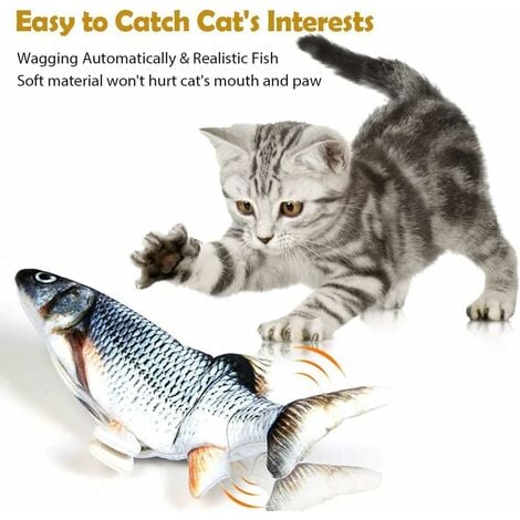 Fish toy outlet cat