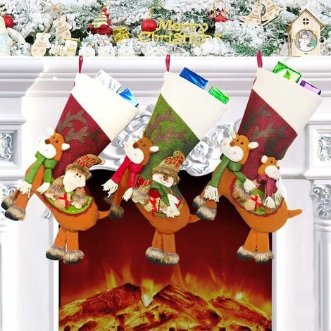 christmas socks for fireplace