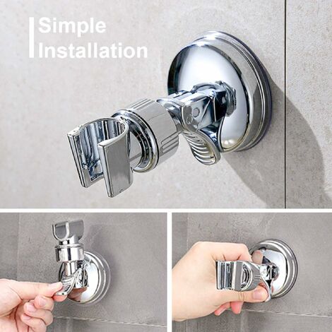 360 ° Rotation Shower Support Suction Cup Adjustable Shower Support Without  Drilling for Bathroom Shower Head