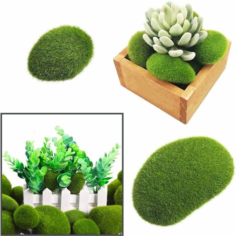 18 PCS 3 Size Artificial Moss Rocks Decorative, Green Moss Balls, Fake Moss  Decor for Floral Arrangements, Fairy Gardens and Crafting 