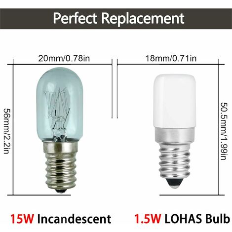 Philips Refrigerator Bulb T25 E14 15W Light Bulb White