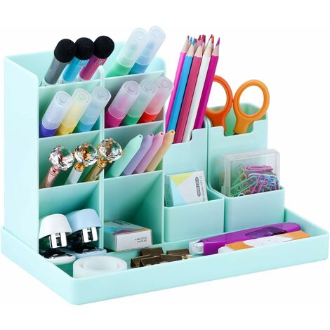 Kids Desk Organizer, Desk Storage, Desk Pencil Holder, Pencil Storage  Holder For School, Office And Classroom (blue)