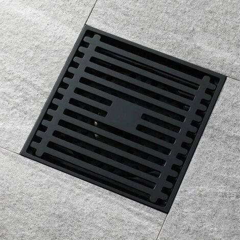 Black Brass Floor Drain 10 X 10 Cm Floor Drain Shower Toilet