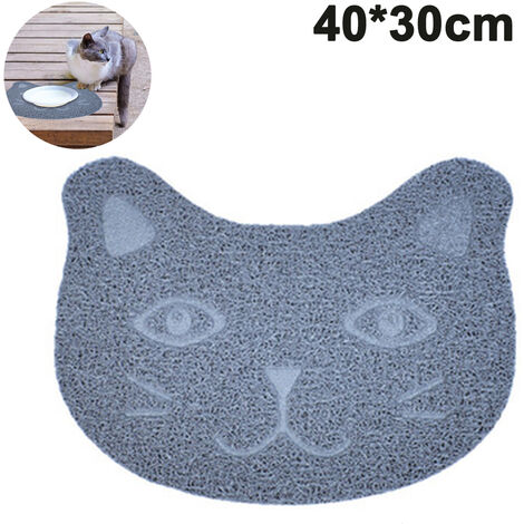 Grey cat food hot sale mat