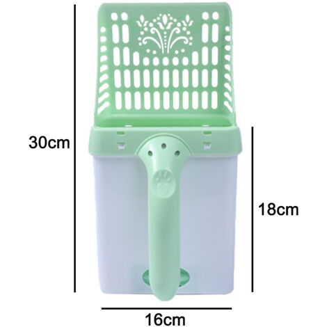 Litter sifter outlet scoop