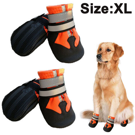 XL - Dog Shoes WaterProof Rain Boots Socks Non-slip Rubber