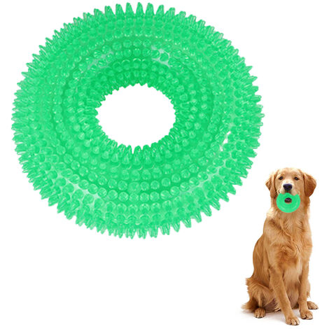 2 X Spike Dog Balls Chew Toys for Dogs Rugby Ball Squeaky Teething Toys for  Medium Small Dogs Spiky Interactive Dog Toys for Boredom 