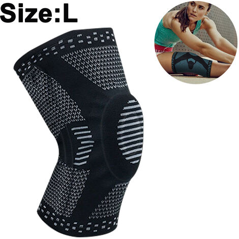 Professional Knee Brace,Knee Compression Sleeve Support for Men Women with Patella  Gel Pads & Side Stabilizers,Medical Grade Knee Pads for Running,Meniscus  Tear,ACL,Arthritis,Joint Pain Relief, black