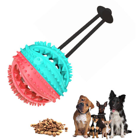 1pc Pet Bite-resistant Dog Toy Interactive Suction Cup Dog Toy Dispensing  Ball Dog Toothbrush