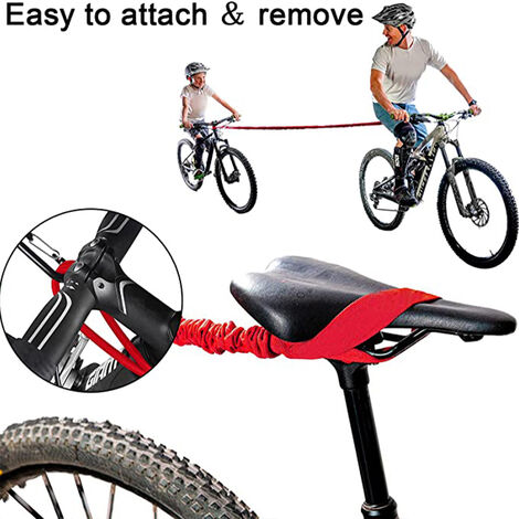 1 pcs Kids Tow Bike Rope, Bicycle Towing Rope for Kids,Bike Bungee with  Attachment, Trailer Bike Mountain Bike Tow Rope Pulling Strap for Riding