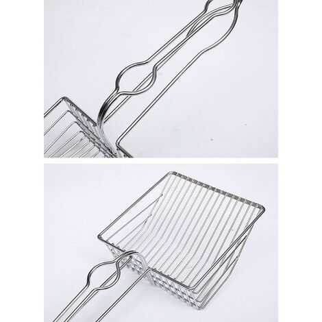 Fine mesh cat outlet litter scoop