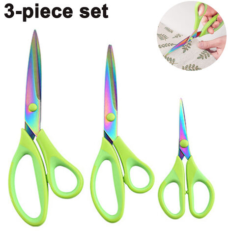 1pc Stainless Steel Scissors Set In Large/Medium/Small Sizes For Office,  Kitchen, Sewing, Paper Cutting, And Arts And Crafts