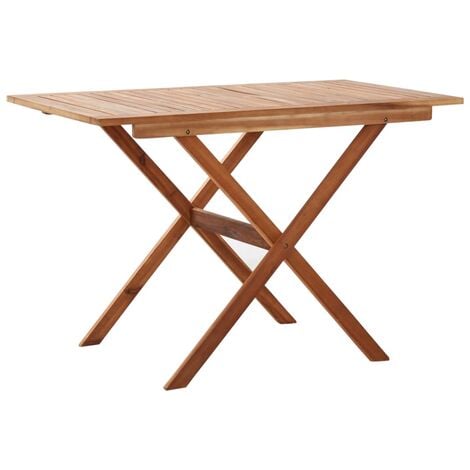 Garden Table 110x67x74 cm Solid Acacia Wood - Brown