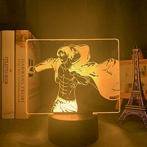 Large Size Anime 3D Light Attack On Titan Table Lamp for Bedroom
