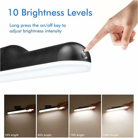 1pc Usb Rechargeable Led Strip Shaped Night Light With Touch Switch & Remote  Control, 3-color & 7-color Changing Modes, Portable For Christmas Bedroom  Party Camping Dormitory Decoration