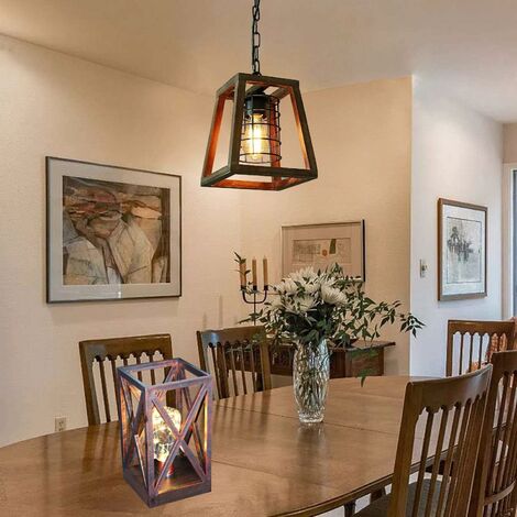 LED Vintage Lanterns Rustic Country ...