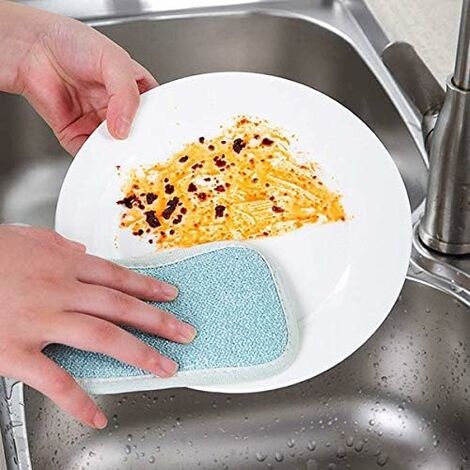 6PCS/Set Microfiber Dish Cloth for Washing Dishes Dish Rags Best Kitchen  Cloths Cleaning Cloths With Poly Scour Side Assorted