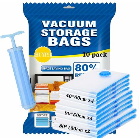 Compactor Vacuum Storage Bag XXL | Polypropylene + Nylon | Space Saver  Vacuum Storage Bags for Clothes, Comforters & Blankets | Ultimate Storage