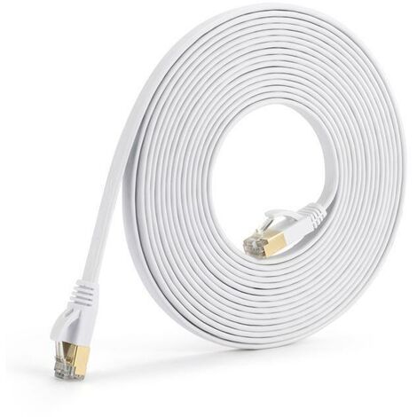 Cat7 Ethernet Cable 30m Category 7 Flat Rj45 High Speed 10gbps Internet For