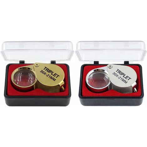 30x Coin Magnifier with Light, Jewelers Magnifying Glass, Magnifying Lens  Jewelries Loupes Tool Coins Stamps Jewelry Watch etc