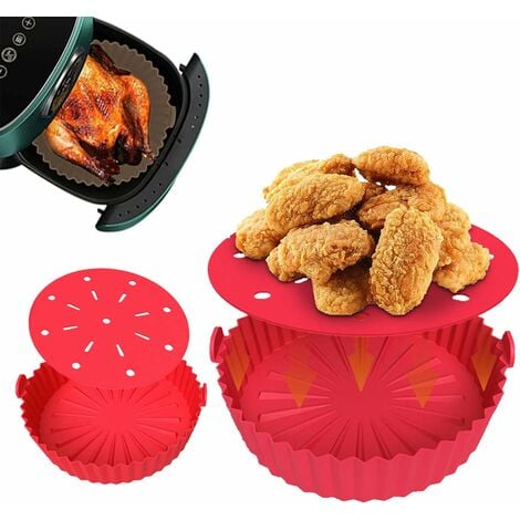 Air Fryer Silicone Pot, Large Silicone Basket Air Fryer