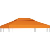 Gazebo Cover Canopy Replacement 310 g / m Terracotta 3 x 4 m - Orange