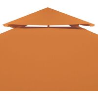 Gazebo Cover Canopy Replacement 310 g / m Terracotta 3 x 4 m - Orange