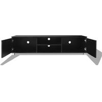 TV Cabinet High-Gloss Black 140x40.3x34.7 cm